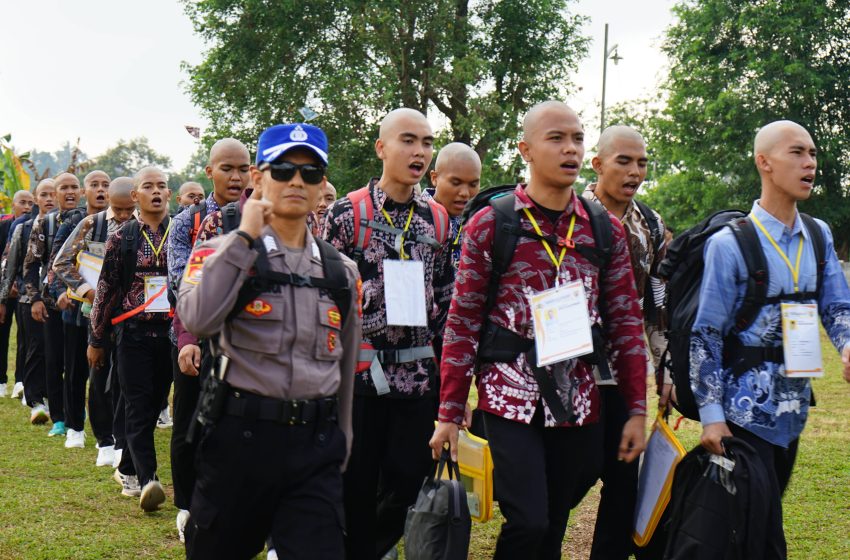  TRADISI PENERIMAAN CASIS DIKTUKBA POLRI T.A. 2026 MENJADI AWAL PENDIDIKAN DI SPN POLDA LAMPUNG