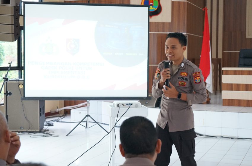  DUKUNG KESIAPAN DIKTUKBA POLRI T.A. 2026, SPN POLDA LAMPUNG GELAR SOSIALISASI KURIKULUM OBE DAN LMS