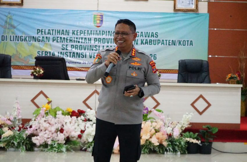  KA SPN POLDA LAMPUNG TEKANKAN KEPEMIMPINAN BERINTEGRITAS DALAM PELATIHAN KEPEMIMPINAN PENGAWAS